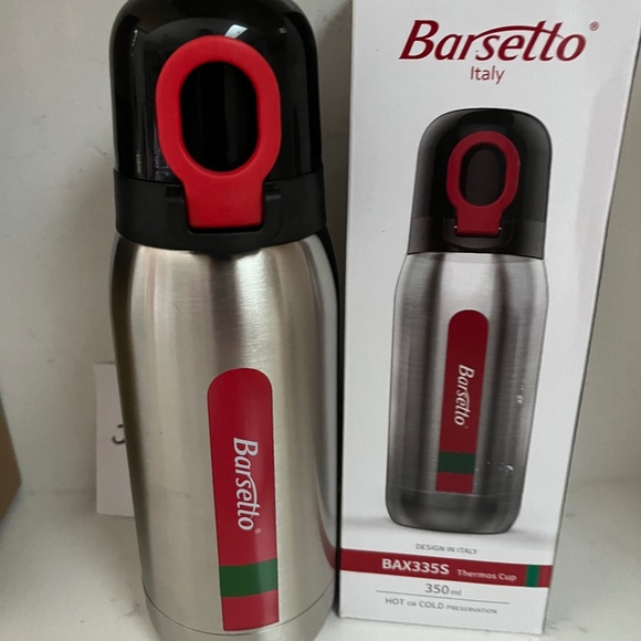 New Barsetto thermos cup, Barsetto Italy hot/cold, Barsetto Italian Vacuum flask